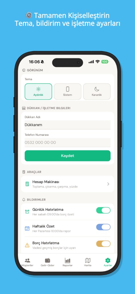 Tahsilo detaylı mali raporlar ve gelir gider özeti ekranı